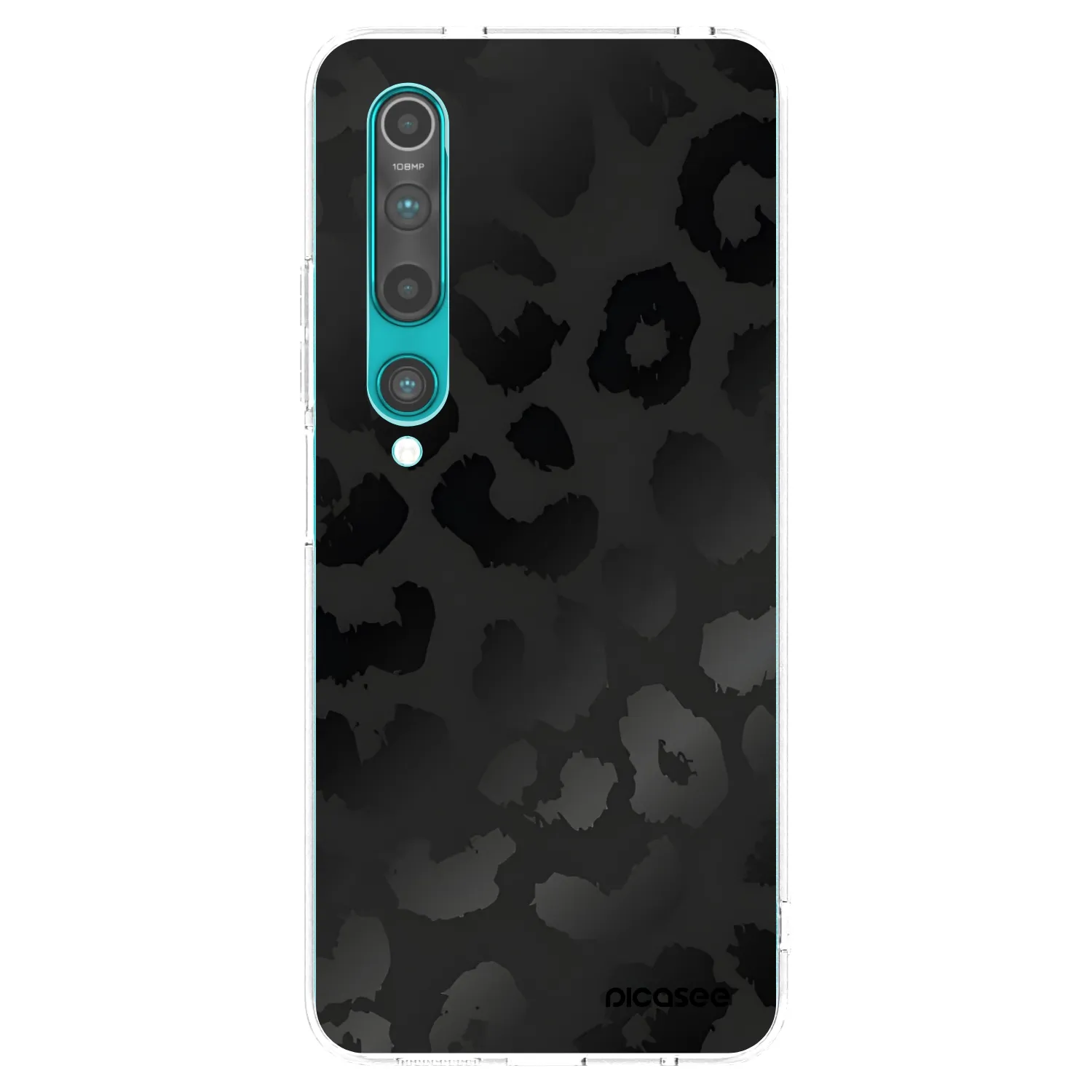 Picasee silikónový prehľadný obal pre Xiaomi Mi 10 - Midnight Leopard
