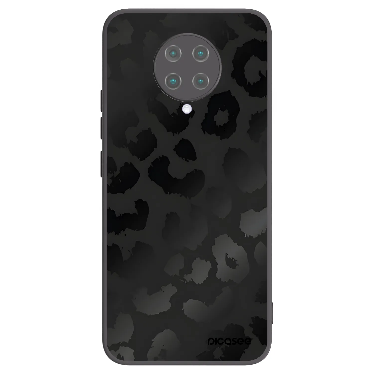 Picasee silikónový čierny obal pre Xiaomi Poco F2 Pro - Midnight Leopard