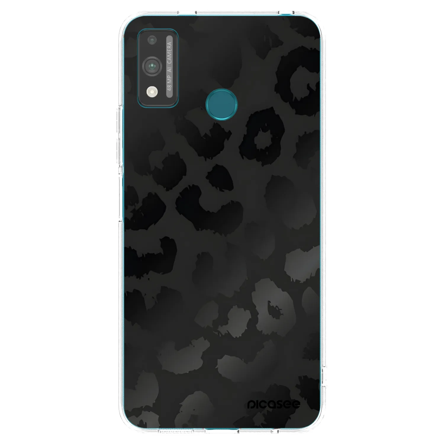 Picasee silikónový prehľadný obal pre Honor 9X Lite - Midnight Leopard