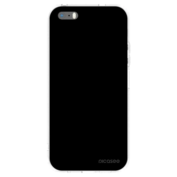 Picasee silikónový prehľadný obal pre Apple iPhone 5/5S/SE - Black Bliss