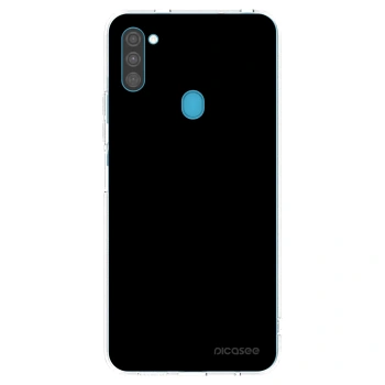Picasee silikónový prehľadný obal pre Samsung Galaxy M11 - Black Bliss