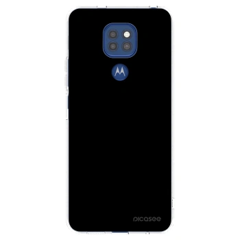 Picasee silikónový prehľadný obal pre Motorola Moto G9 Play - Black Bliss
