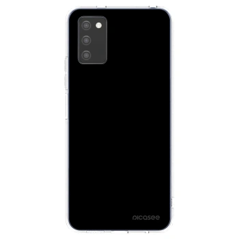Picasee silikónový prehľadný obal pre Samsung Galaxy A02s A025G - Black Bliss