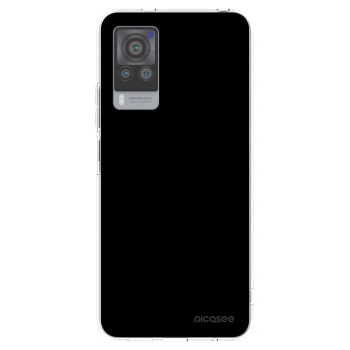 Picasee silikónový prehľadný obal pre Vivo X60 Pro 5G - Black Bliss