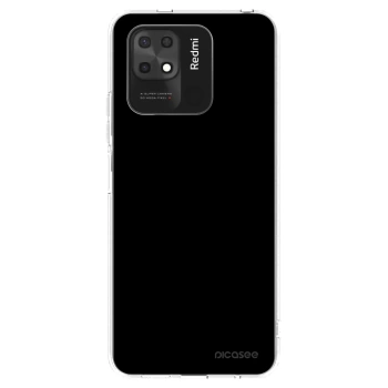 Picasee silikónový prehľadný obal pre Xiaomi Redmi 10C - Black Bliss