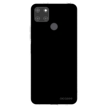 Picasee silikónový prehľadný obal pre Realme C21Y - Black Bliss