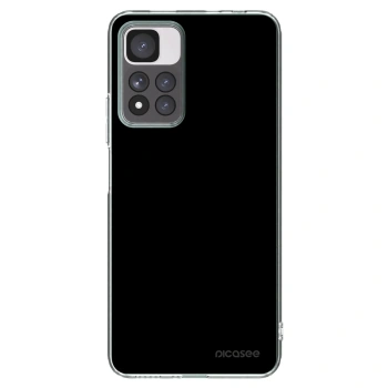 Picasee silikónový prehľadný obal pre Xiaomi Redmi Note 11 Pro+ 5G - Black Bliss