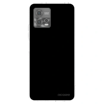 Picasee silikónový prehľadný obal pre Motorola Moto G72 - Black Bliss