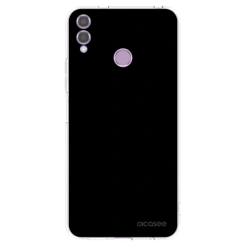 Picasee silikónový prehľadný obal pre Honor 8X - Black Bliss