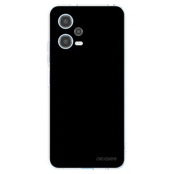 Picasee silikónový prehľadný obal pre Xiaomi Redmi Note 12 5G - Black Bliss
