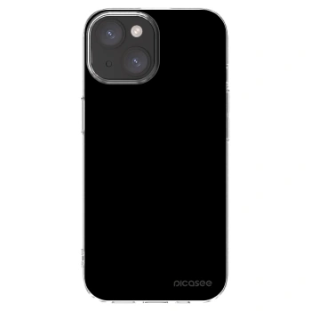 Picasee silikónový prehľadný obal pre Apple iPhone 15 - Black Bliss