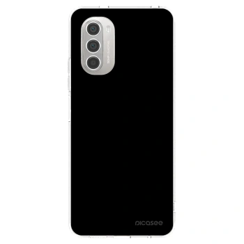 Picasee silikónový prehľadný obal pre Motorola Moto G51 - Black Bliss