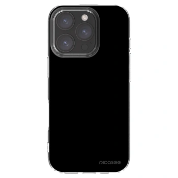 Picasee silikónový prehľadný obal pre Apple iPhone 16 Pro - Black Bliss