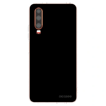 Picasee silikónový prehľadný obal pre Huawei P30 - Black Bliss