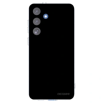 Picasee silikónový prehľadný obal pre Samsung Galaxy S25 FE 5G - Black Bliss