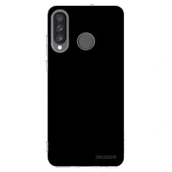 Picasee silikónový prehľadný obal pre Huawei P30 Lite - Black Bliss