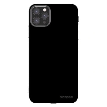 Picasee silikónový prehľadný obal pre Apple iPhone 11 Pro Max - Black Bliss