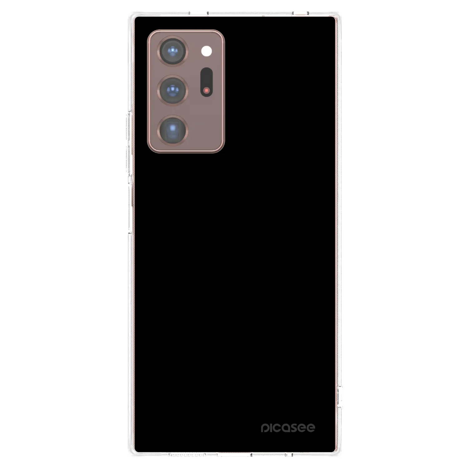 Picasee silikónový prehľadný obal pre Samsung Galaxy Note 20 Ultra - Black Bliss