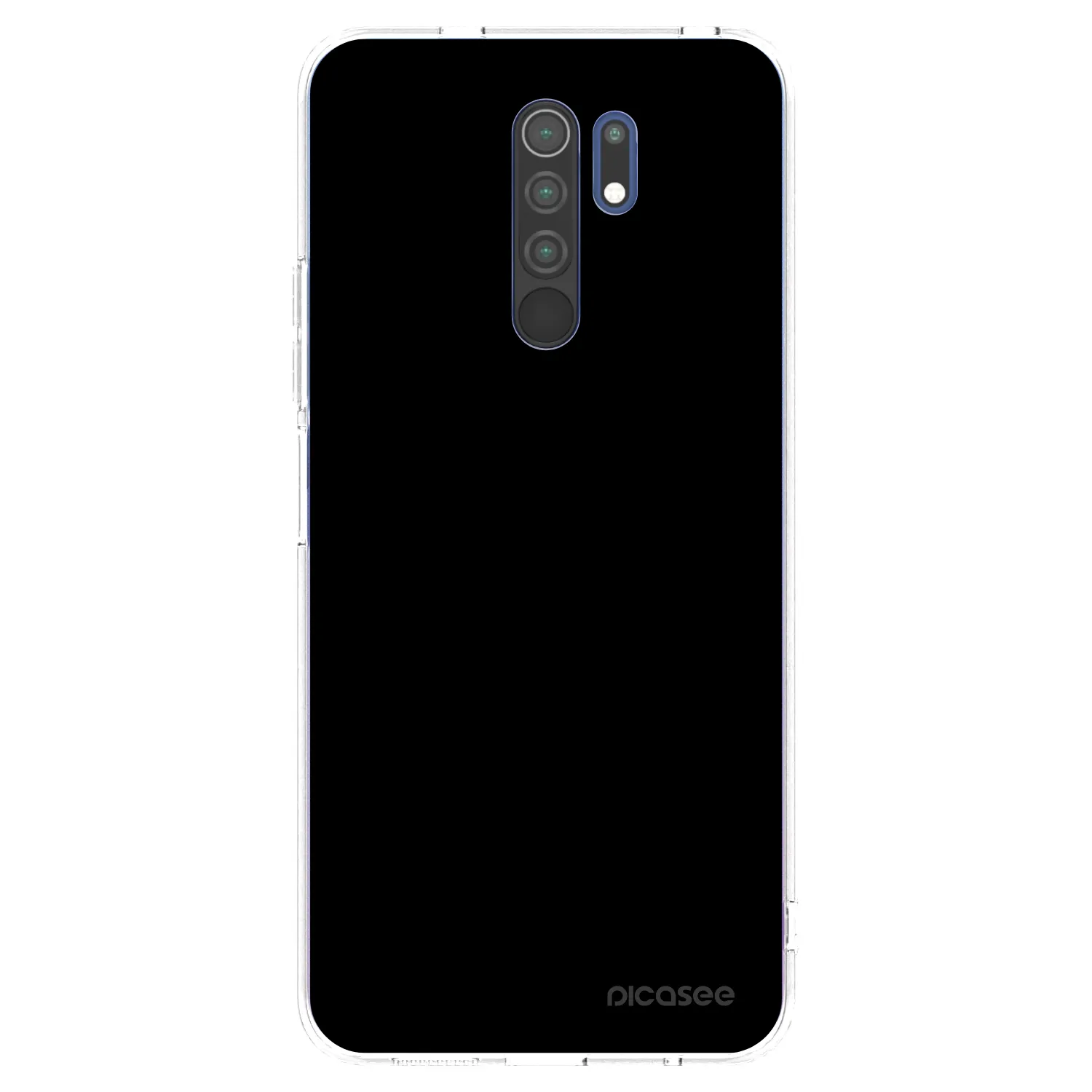 Picasee silikónový prehľadný obal pre Xiaomi Redmi 9 - Black Bliss