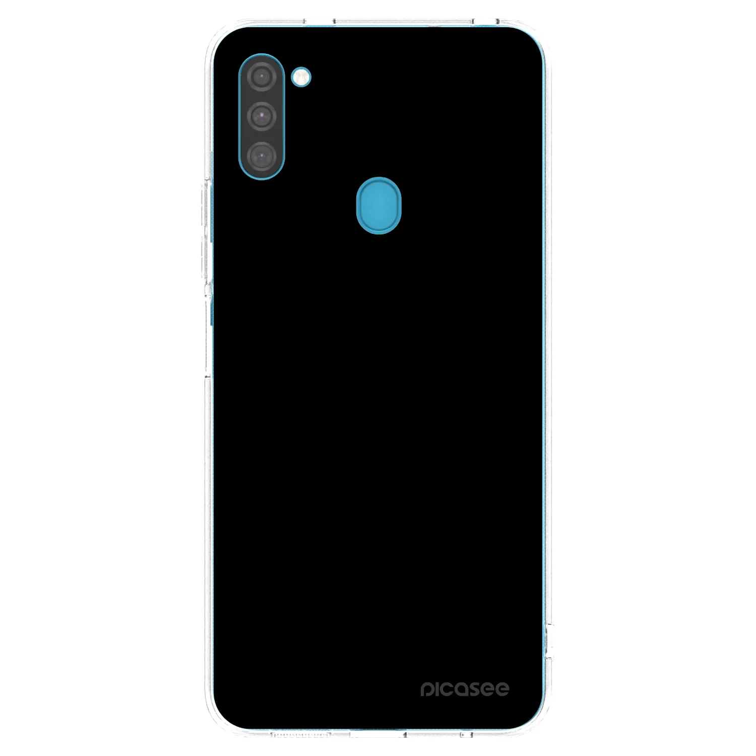 Picasee silikónový prehľadný obal pre Samsung Galaxy M11 - Black Bliss