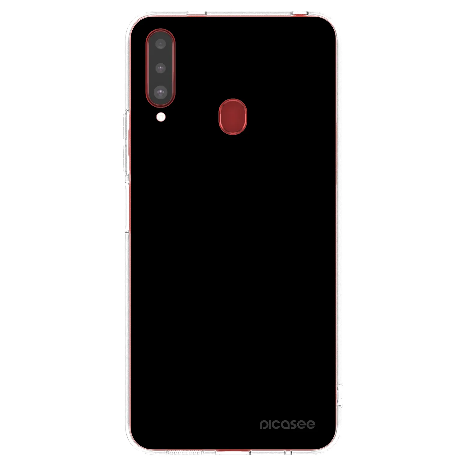 Picasee silikónový prehľadný obal pre Samsung Galaxy A20s - Black Bliss