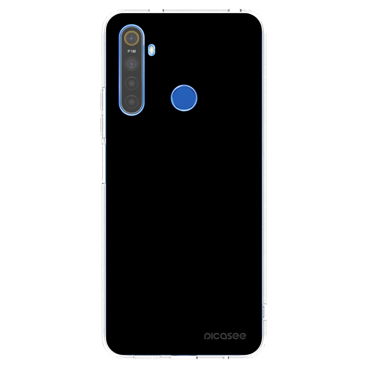 Picasee silikónový prehľadný obal pre Realme 5 - Black Bliss