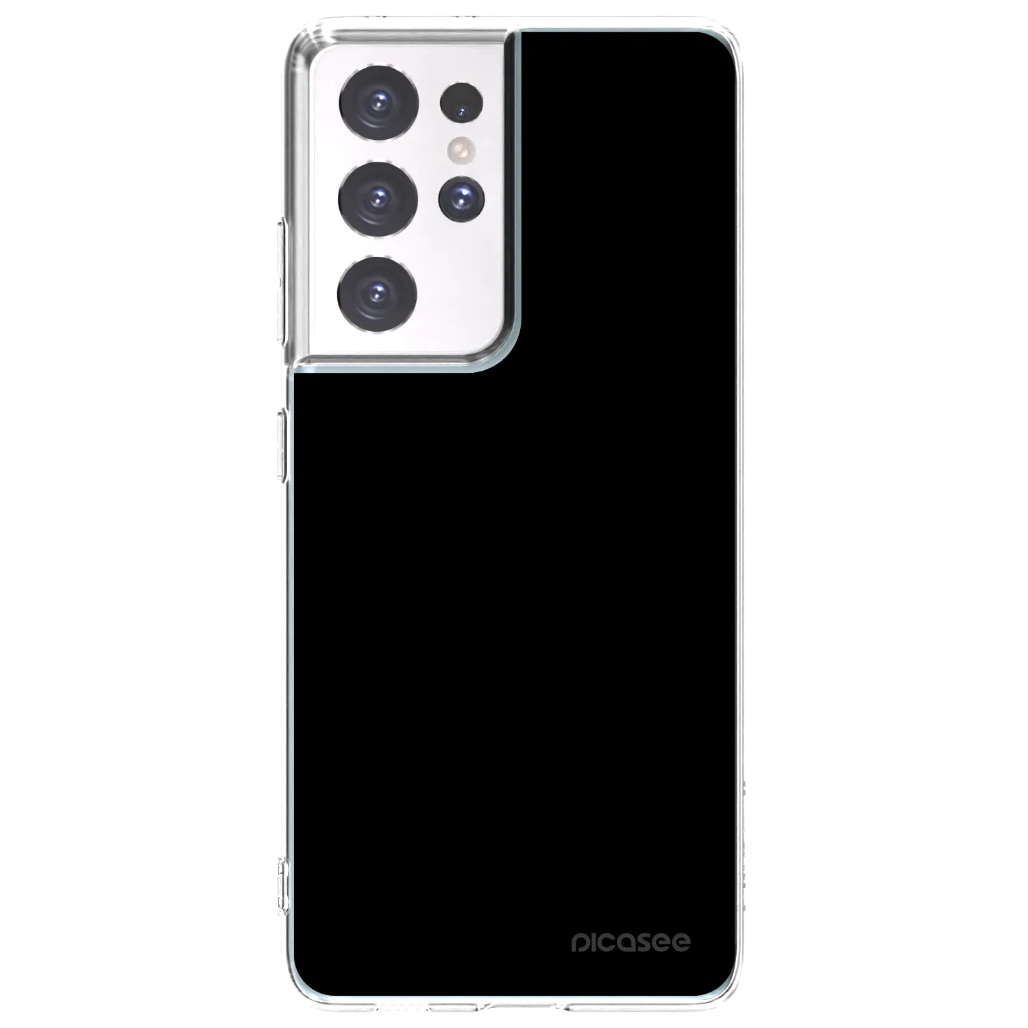 Picasee silikónový prehľadný obal pre Samsung Galaxy S21 Ultra 5G G998B - Black Bliss
