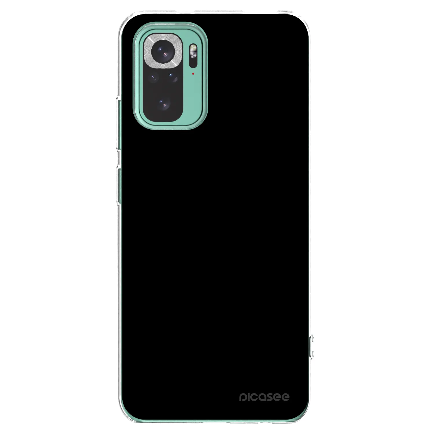 Picasee silikónový prehľadný obal pre Xiaomi Redmi Note 10 Pro - Black Bliss