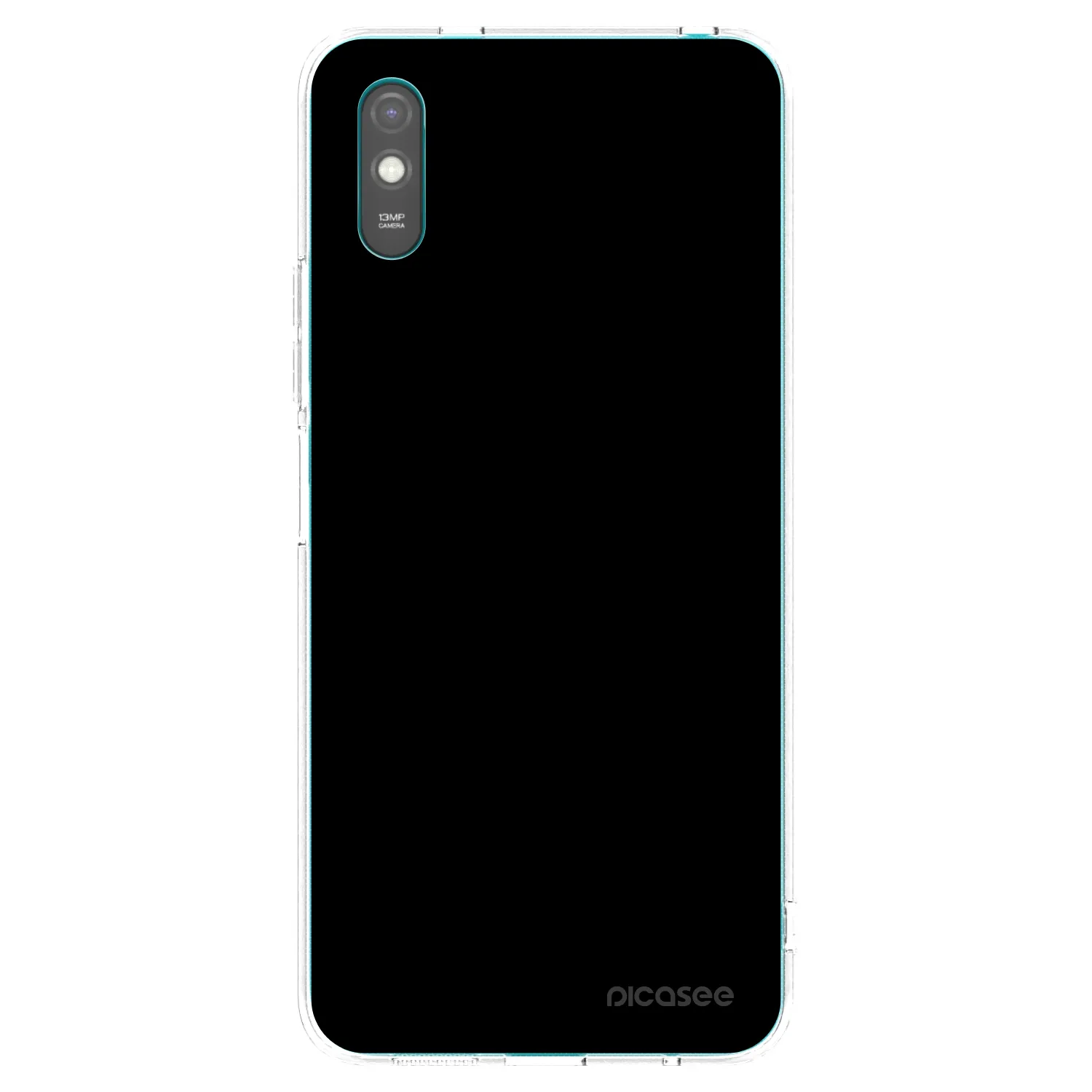 Picasee silikónový prehľadný obal pre Xiaomi Redmi 9AT - Black Bliss