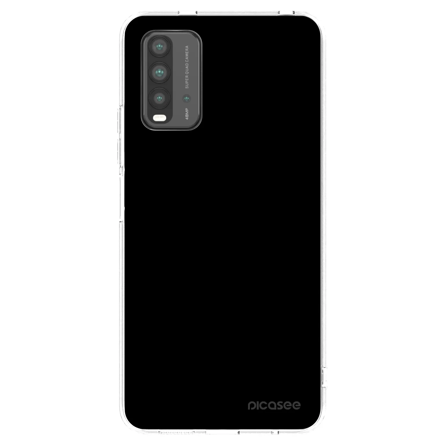 Picasee silikónový prehľadný obal pre Xiaomi Redmi 9T - Black Bliss