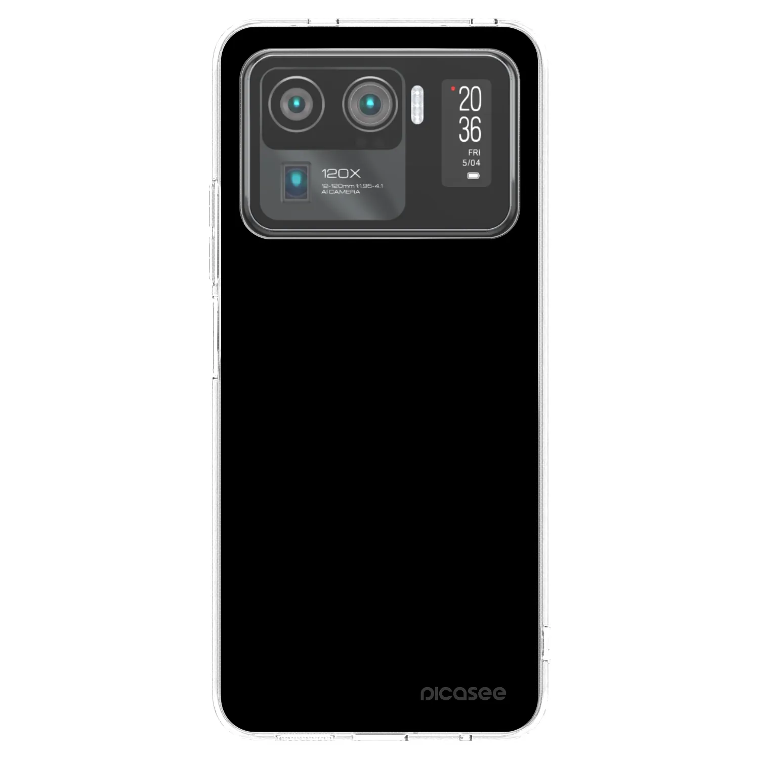 Picasee silikónový prehľadný obal pre Xiaomi Mi 11 Ultra - Black Bliss