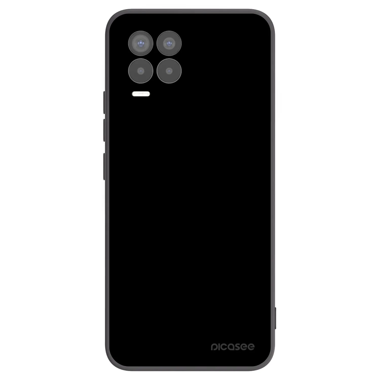 Picasee silikónový čierny obal pre Realme 8 4G - Black Bliss