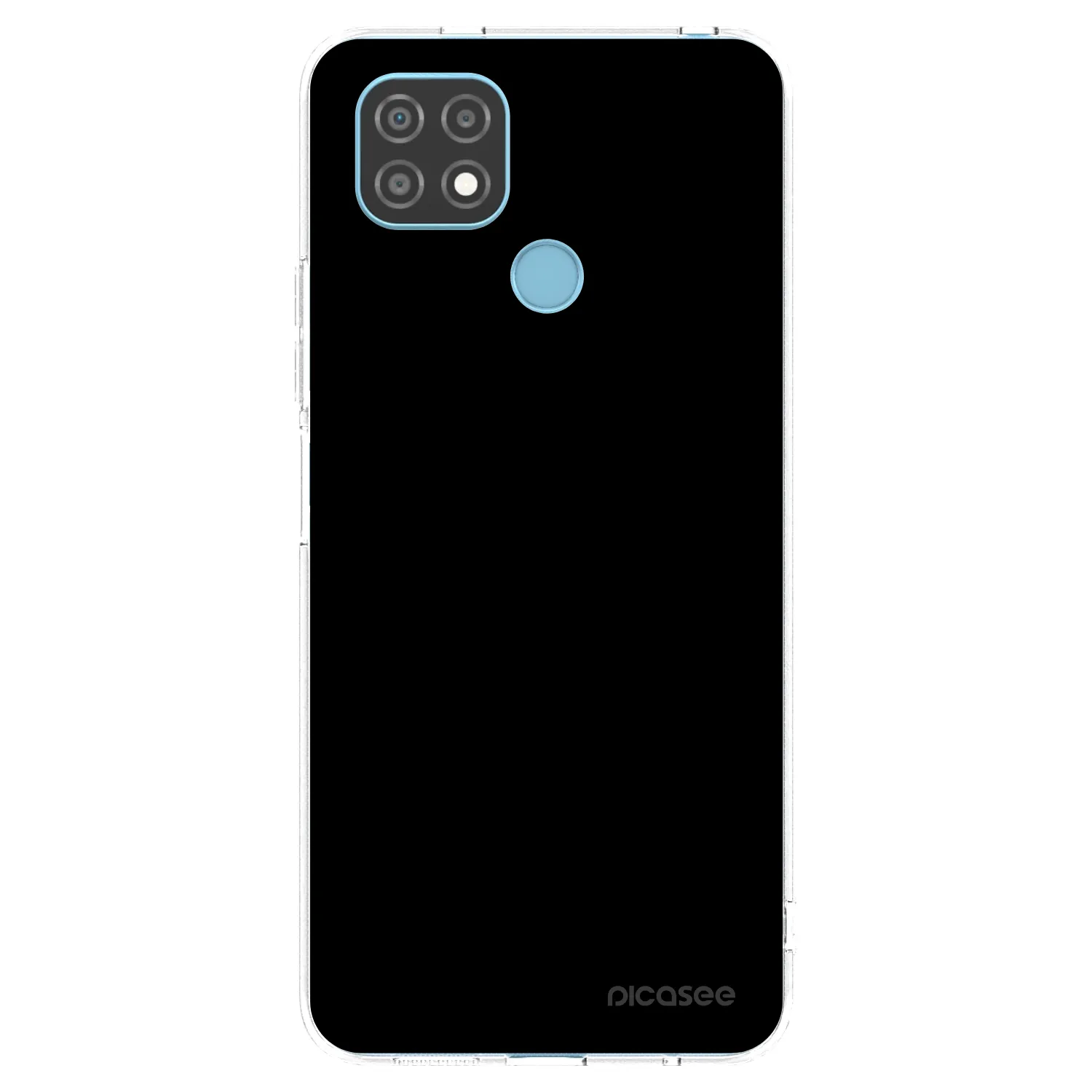 Picasee silikónový prehľadný obal pre Realme C21 - Black Bliss