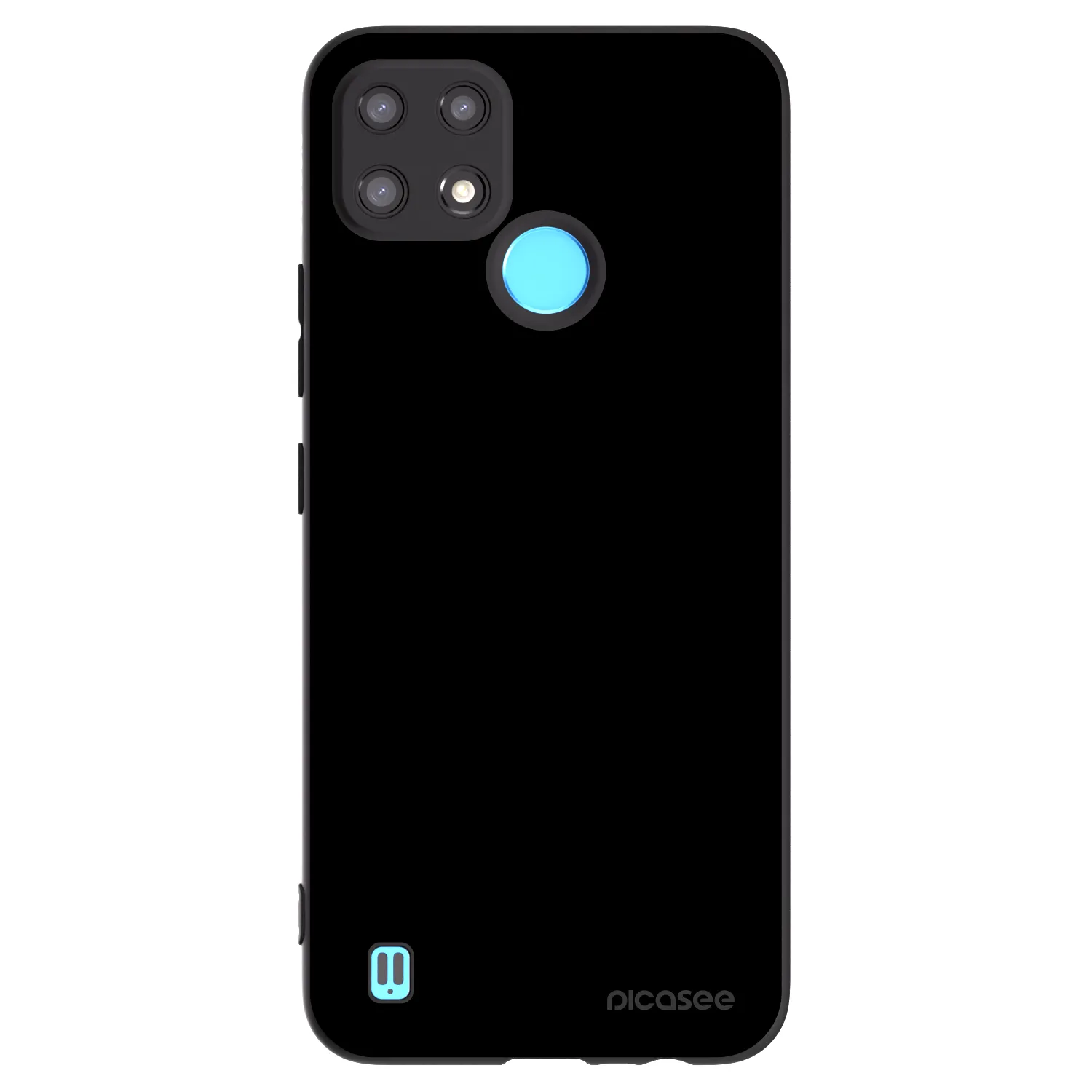 Picasee silikónový čierny obal pre Realme C21 - Black Bliss