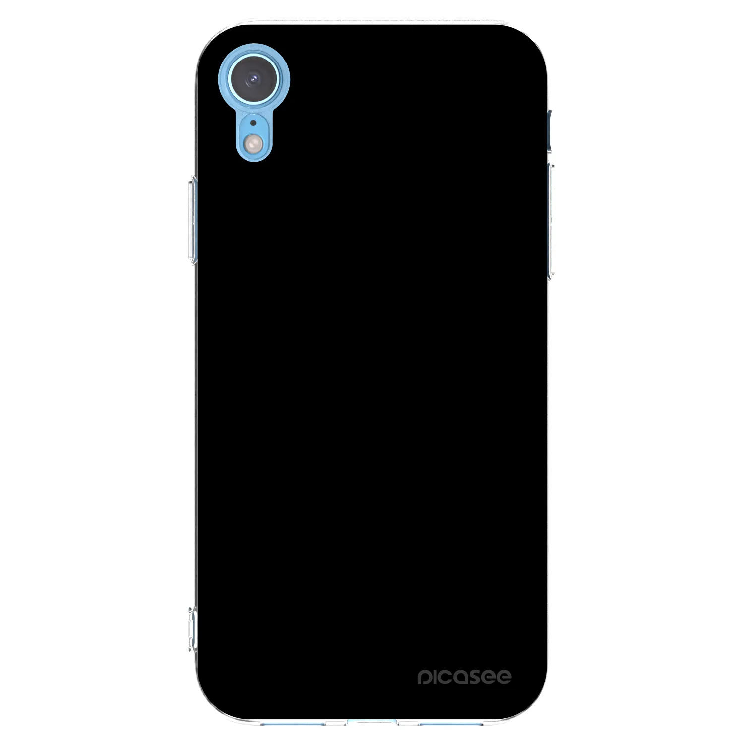 Picasee silikónový prehľadný obal pre Apple iPhone XR - Black Bliss