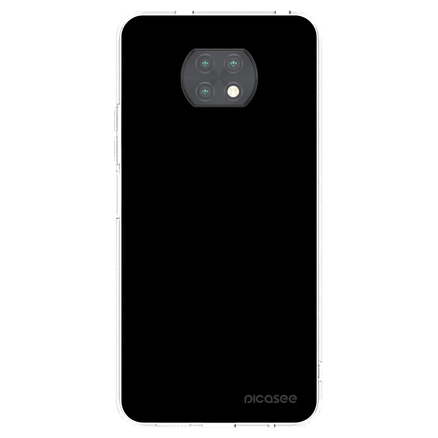Picasee silikónový prehľadný obal pre Xiaomi Redmi Note 9T - Black Bliss