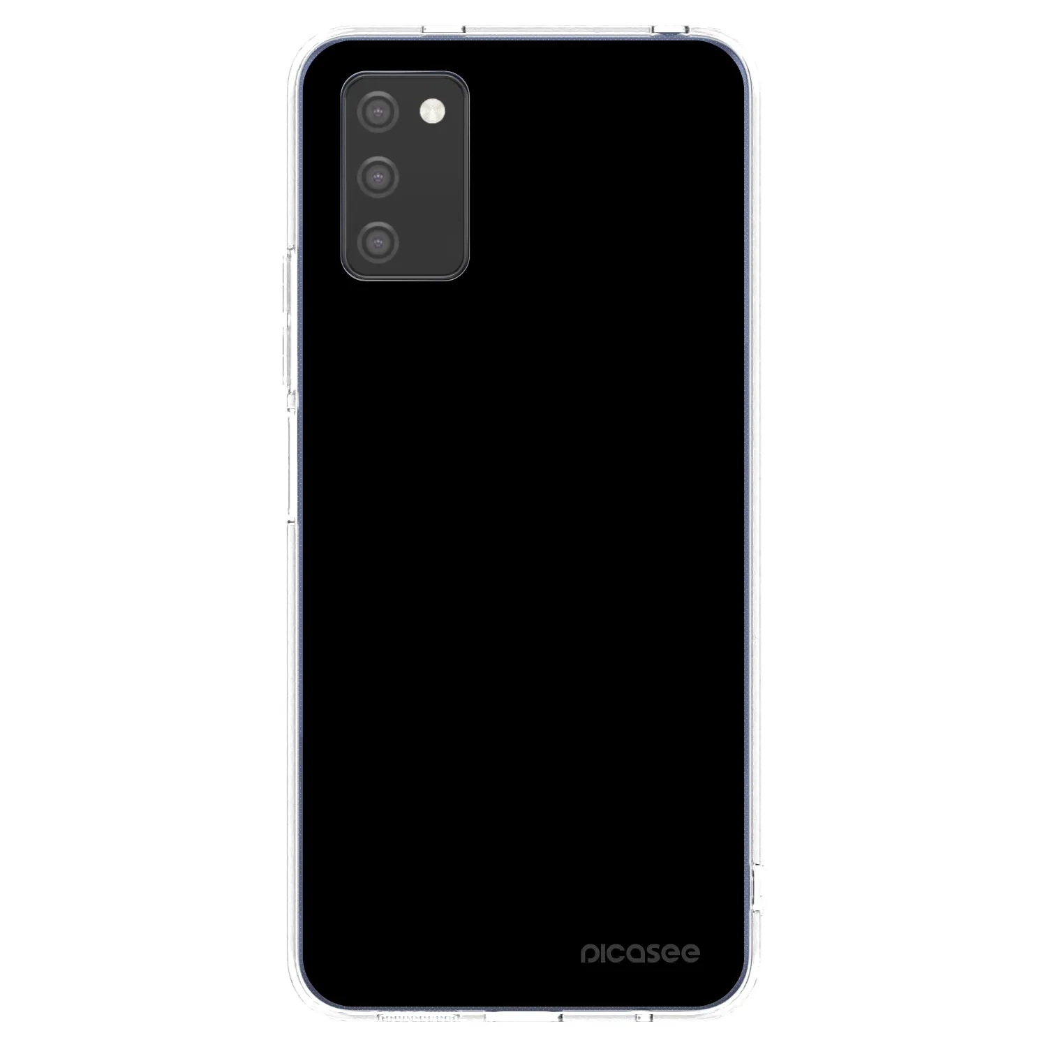 Picasee silikónový prehľadný obal pre Samsung Galaxy A03s A037G - Black Bliss