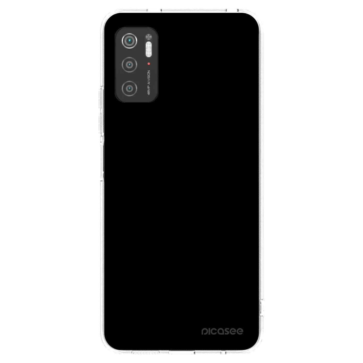 Picasee silikónový prehľadný obal pre Xiaomi Poco M3 Pro 5G - Black Bliss