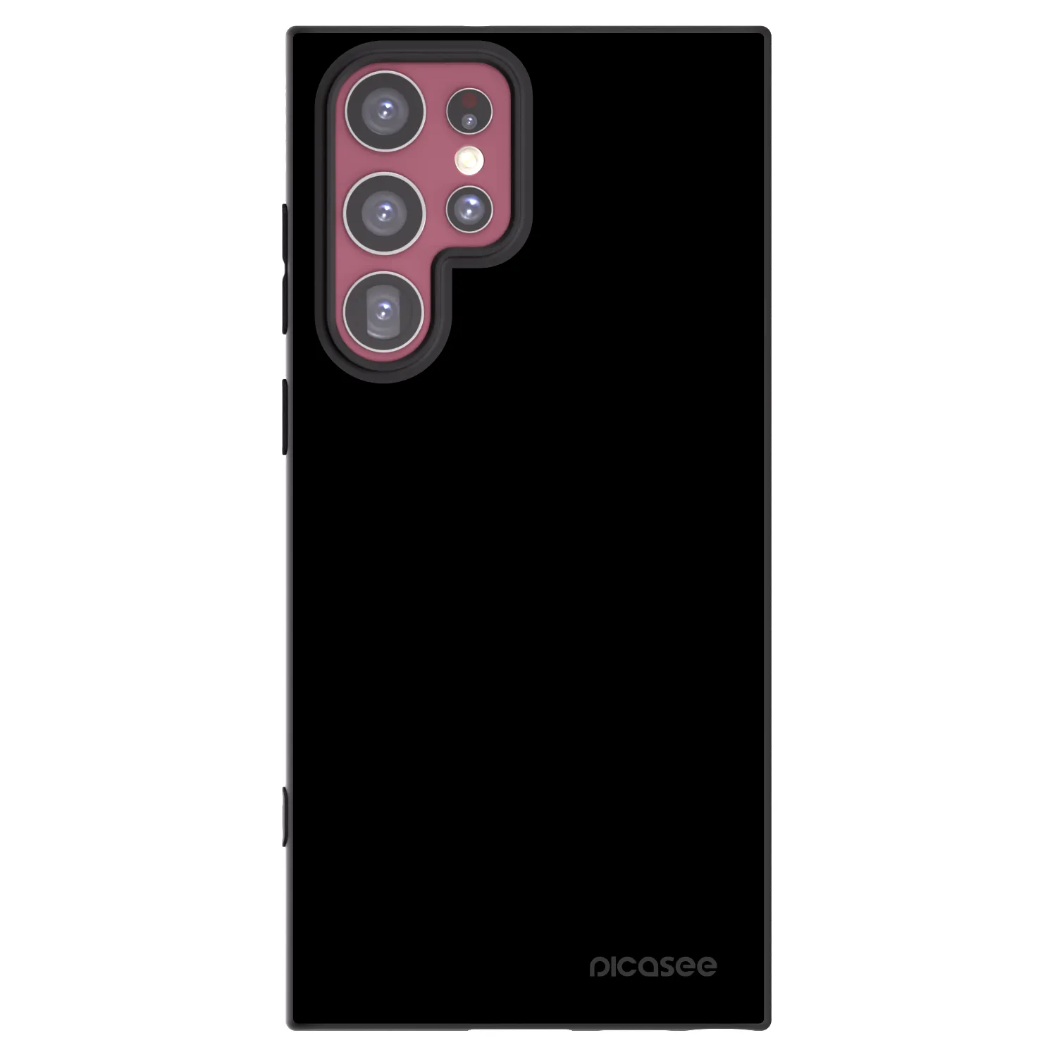 Picasee silikónový čierny obal pre Samsung Galaxy S22 Ultra 5G - Black Bliss