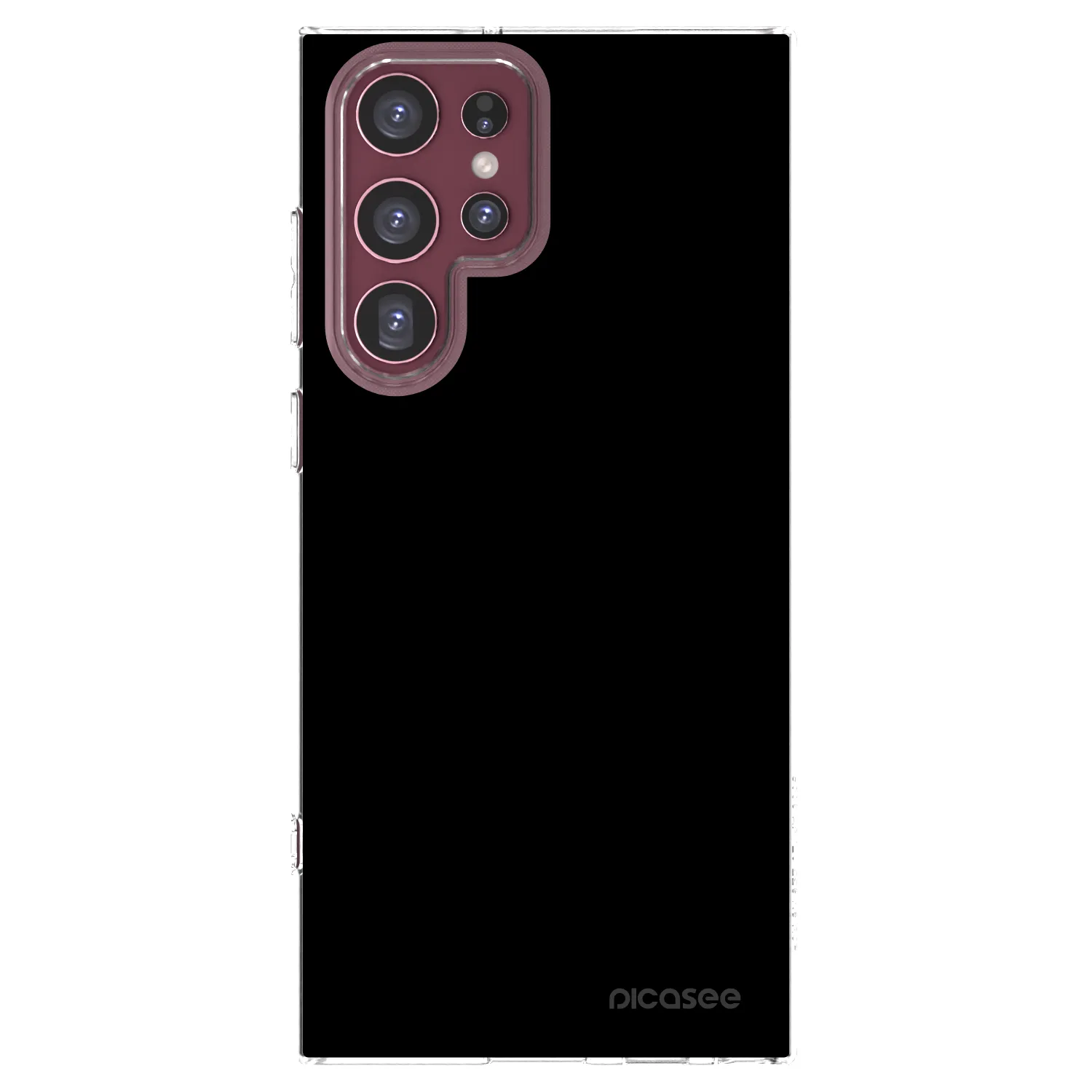 Picasee silikónový prehľadný obal pre Samsung Galaxy S22 Ultra 5G - Black Bliss