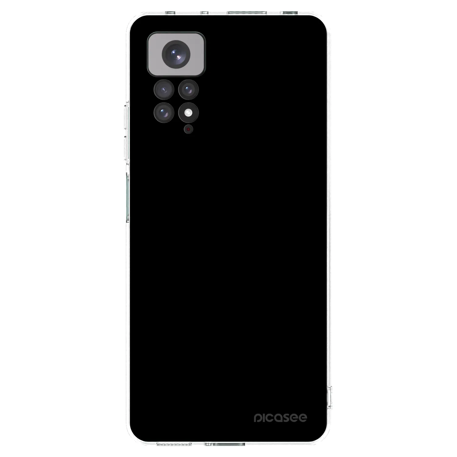 Picasee silikónový prehľadný obal pre Xiaomi Redmi Note 11S 4G - Black Bliss