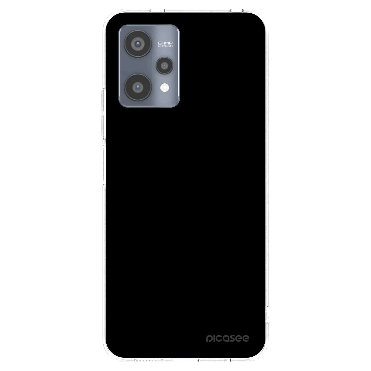 Picasee silikónový prehľadný obal pre Realme 9 Pro 5G - Black Bliss