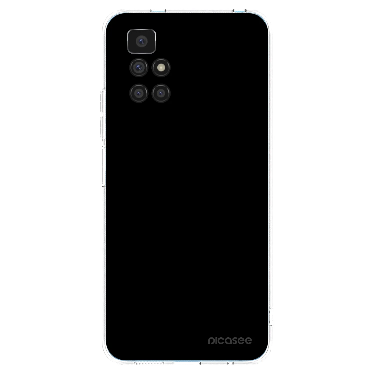Picasee silikónový prehľadný obal pre Xiaomi Redmi 10 (2022) - Black Bliss