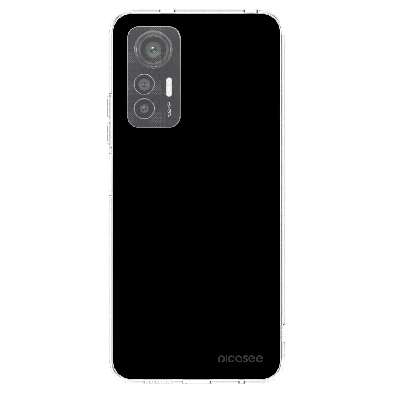 Picasee silikónový prehľadný obal pre Xiaomi 12 Lite - Black Bliss