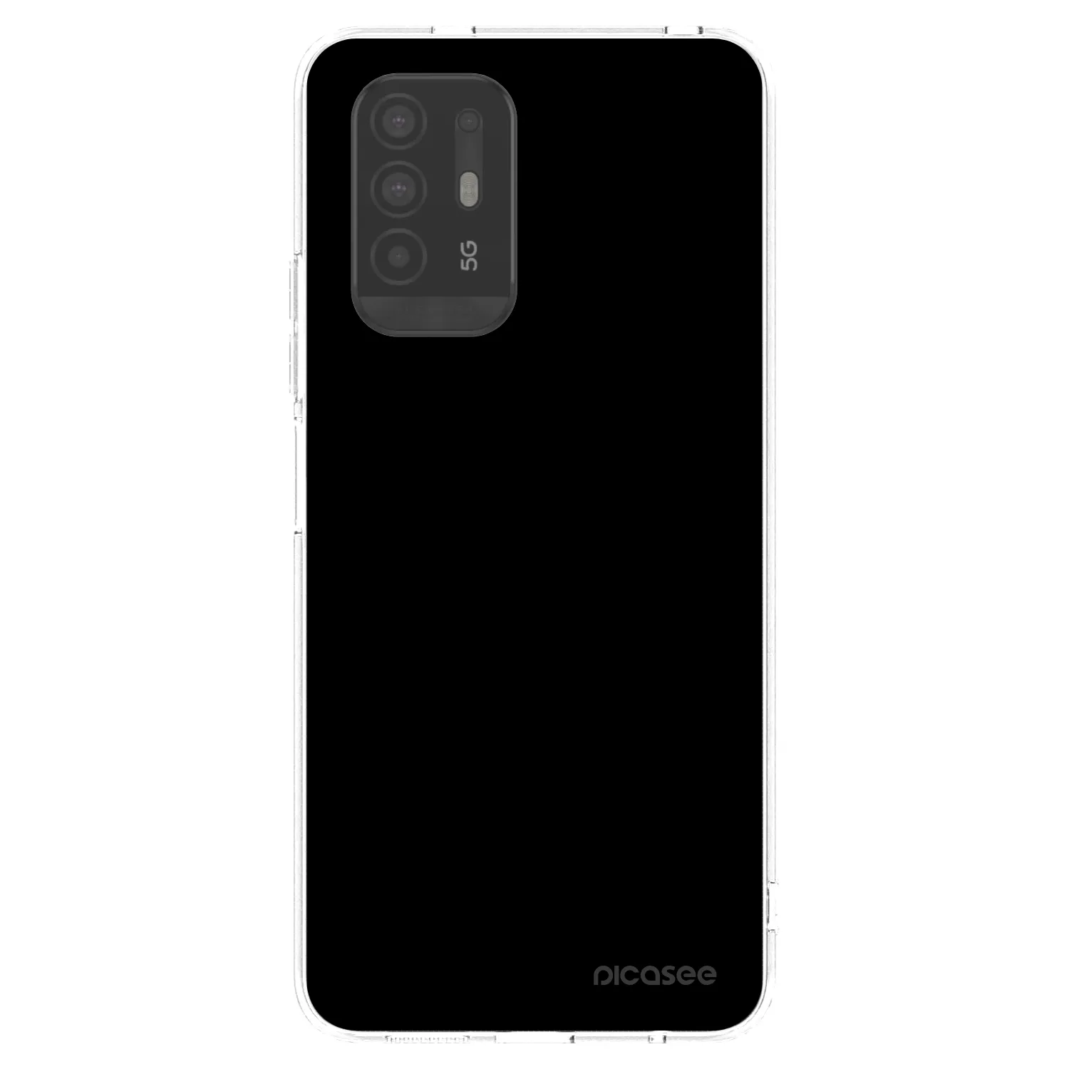 Picasee silikónový prehľadný obal pre OPPO A94 5G - Black Bliss