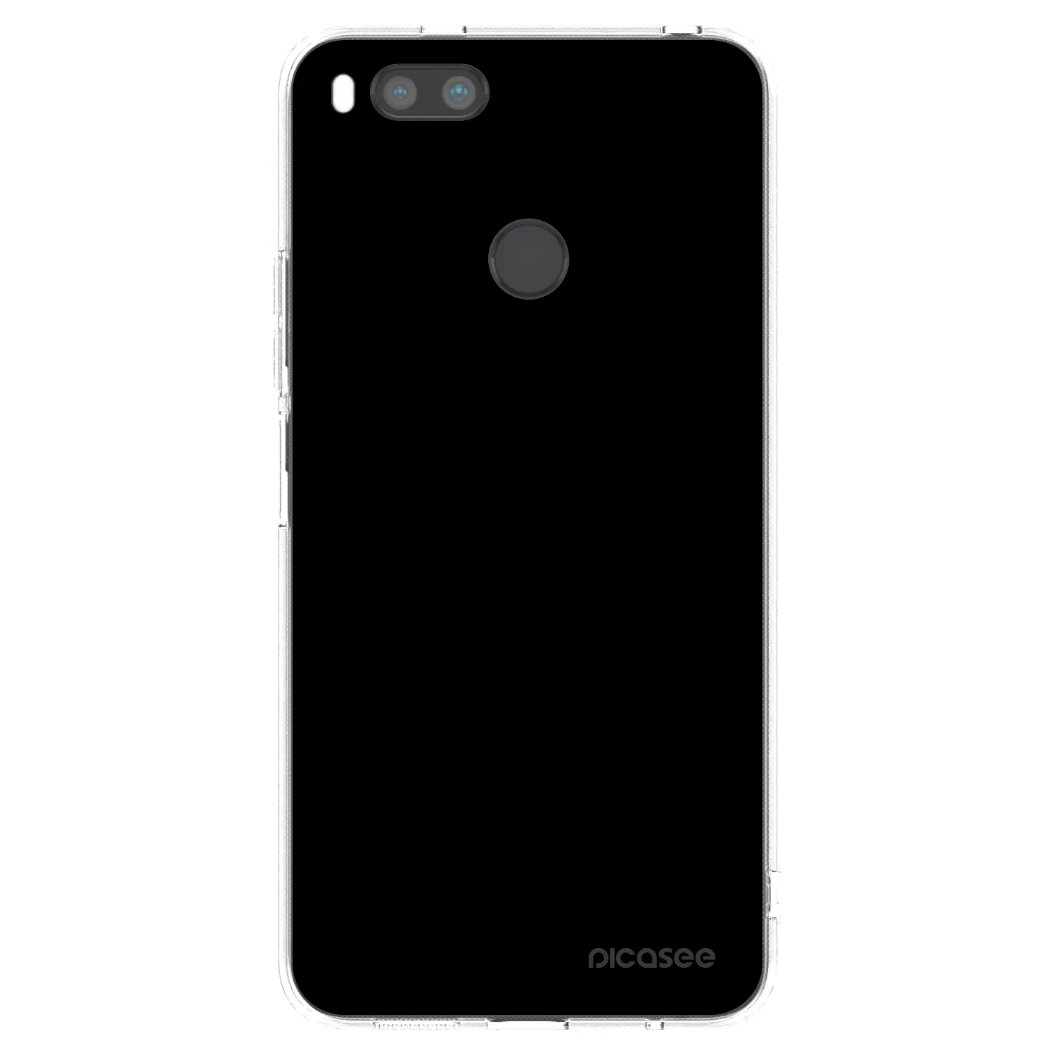 Picasee silikónový prehľadný obal pre Xiaomi Redmi A1 - Black Bliss