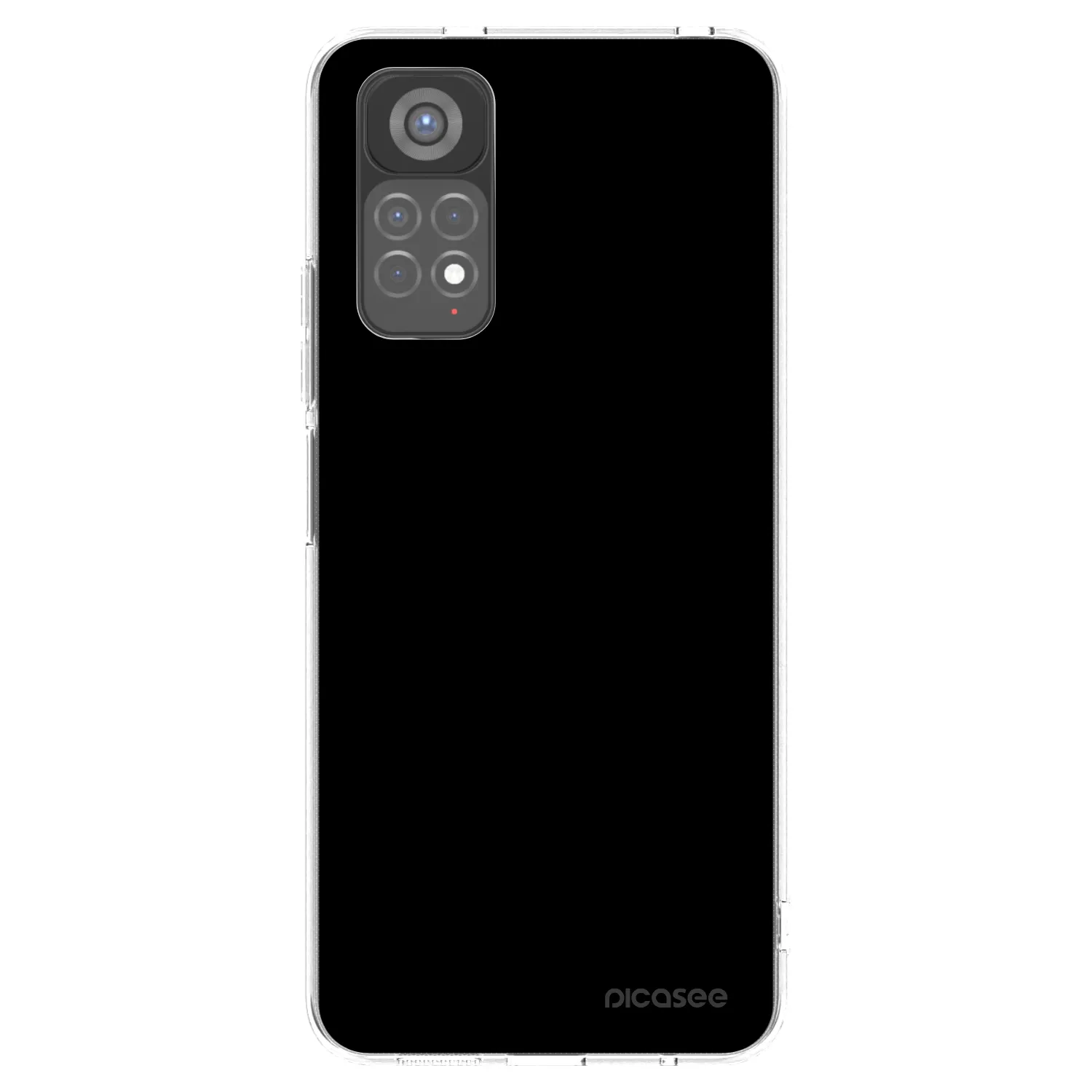 Picasee silikónový prehľadný obal pre Xiaomi Redmi Note 11S 5G - Black Bliss
