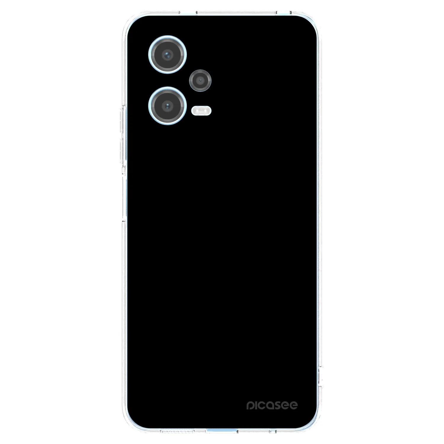 Picasee silikónový prehľadný obal pre Xiaomi Redmi Note 12 5G - Black Bliss