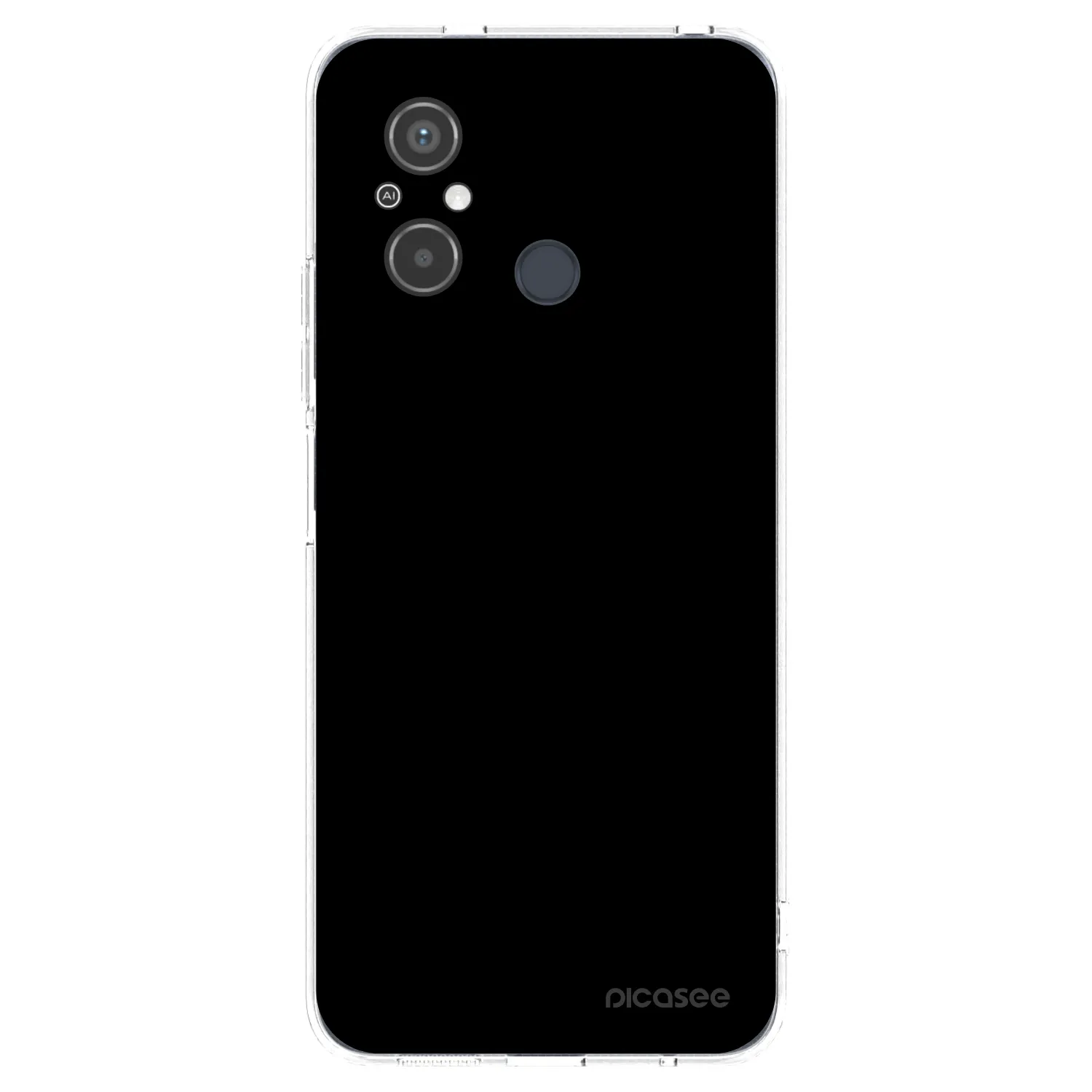 Picasee silikónový prehľadný obal pre Xiaomi Redmi 12C - Black Bliss