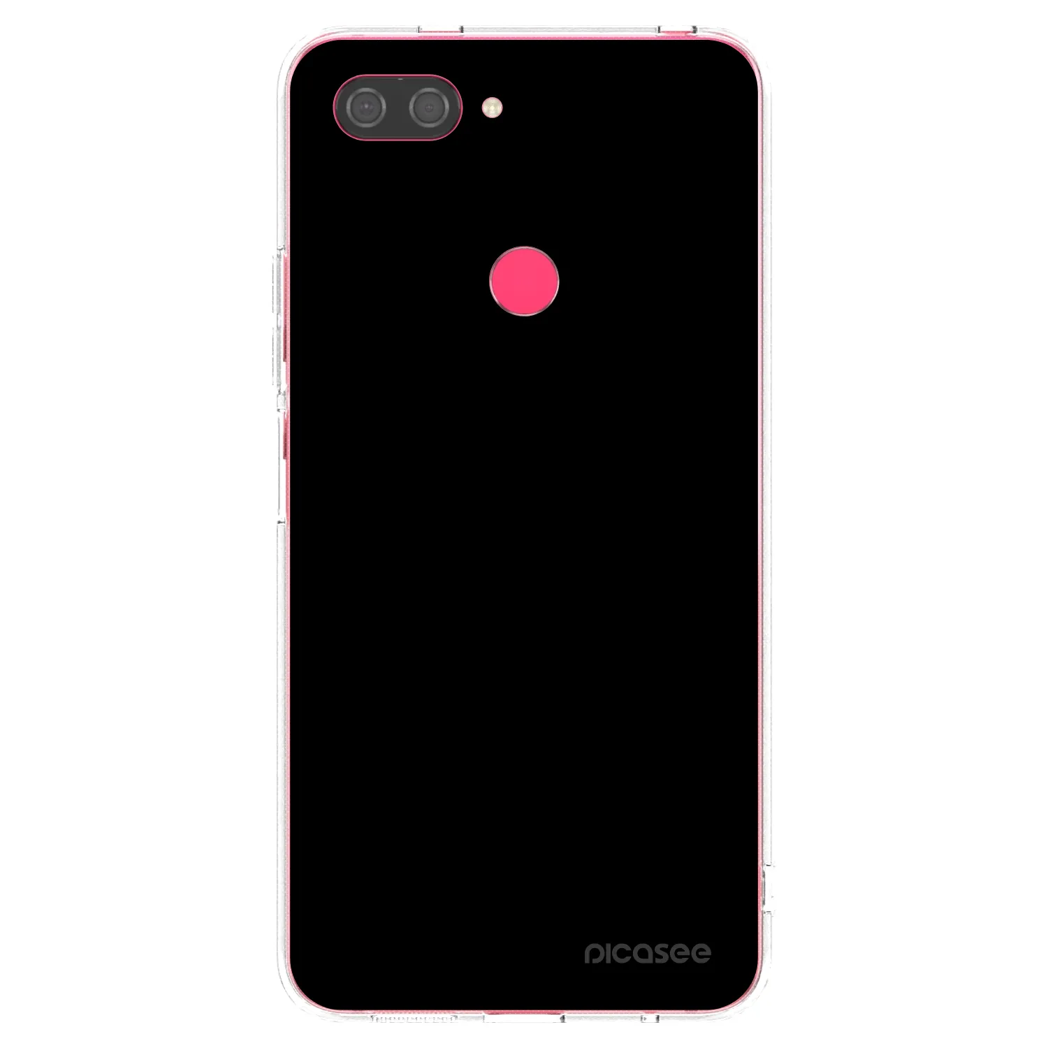 Picasee silikónový prehľadný obal pre Xiaomi Mi 8 Lite - Black Bliss